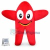 All Red Interesting Starfish Mascot Costume
