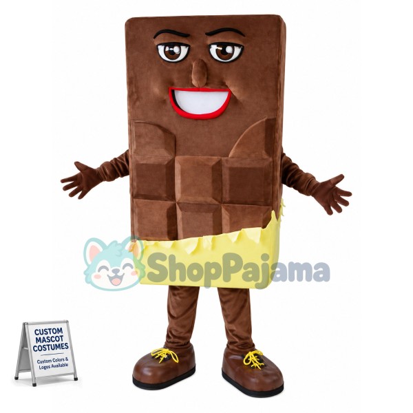 Whole Piece of Chocolate Mascot Costume