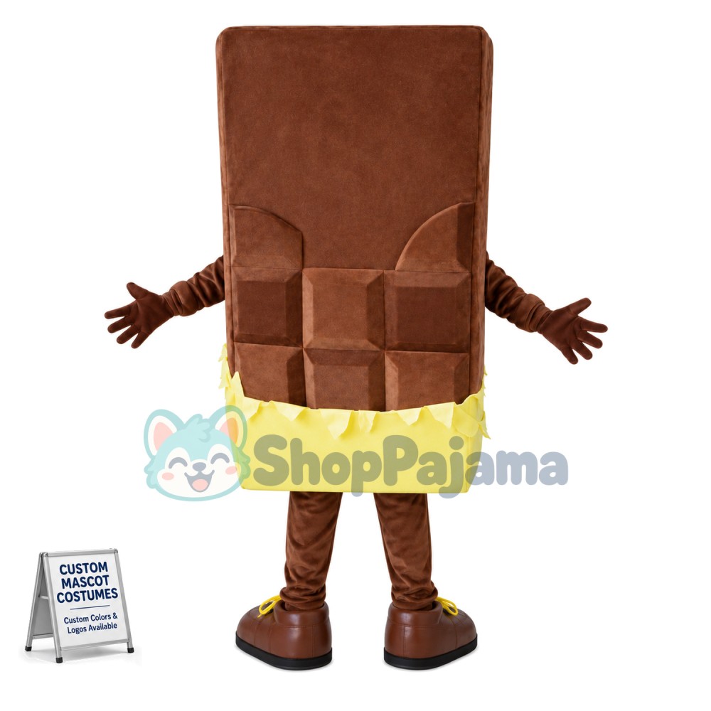 Whole Piece of Chocolate Mascot Costume