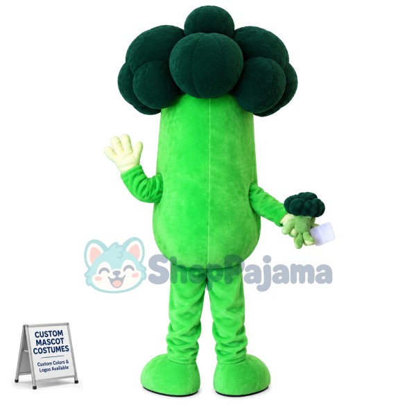 Fresh Broccoli Mascot Costume For Market