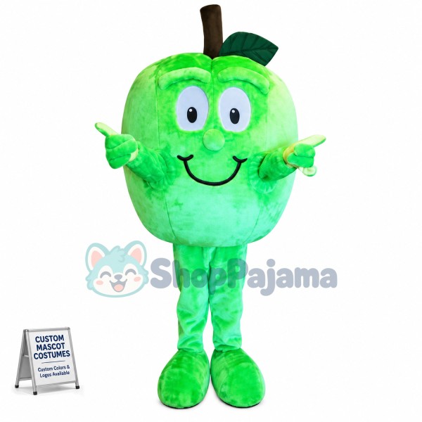 Crisp Green Apple Mascot Costume