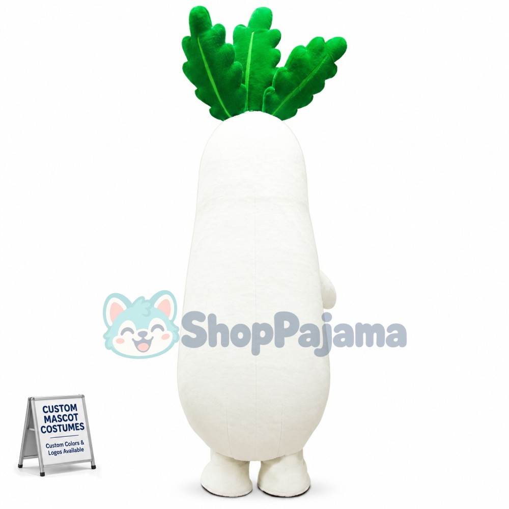 Big Watery White Radish Mascot Costume