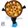 Whole Piece of Mushroom Pizza Mascot Costume