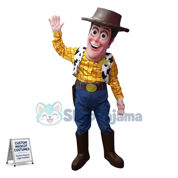 Woody Cowboy Sheriff Mascot Costume