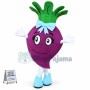Special Variety of Purple Radish Mascot Costume