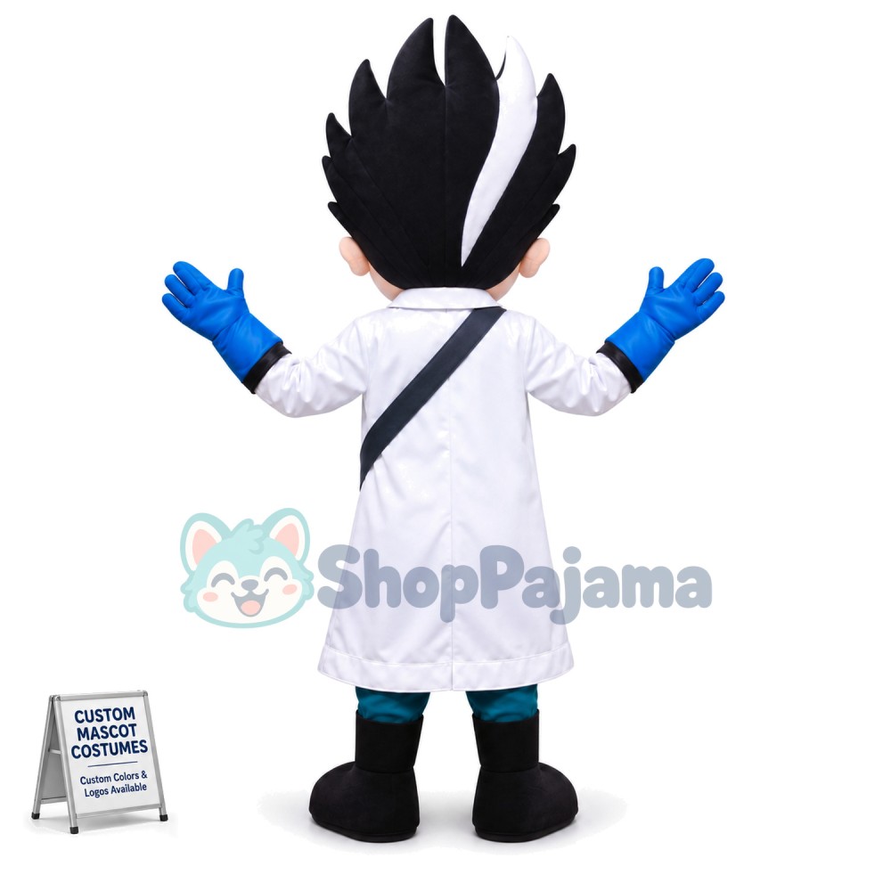 Crazy Scruffy Scientist Mascot Costume
