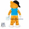Thunder Cat Wearing Baseball Cap Mascot Costume
