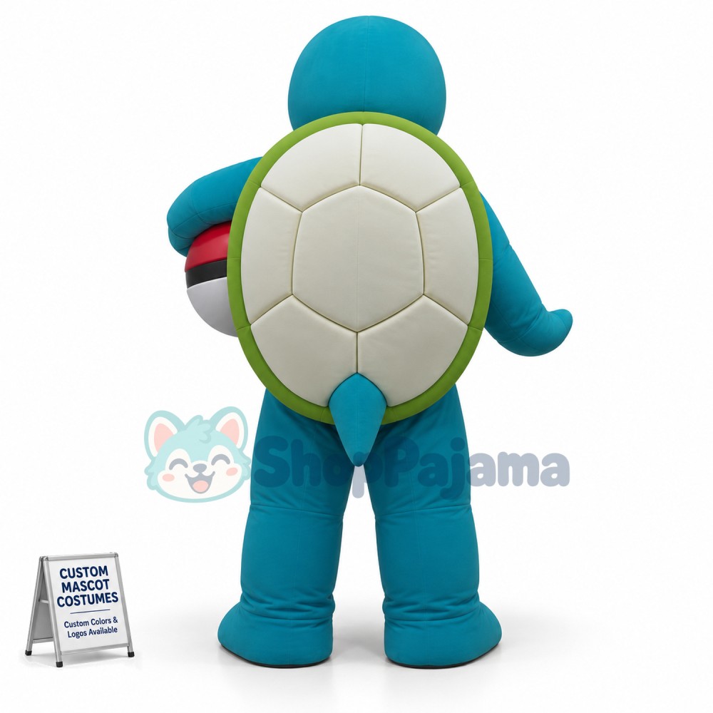 Squirtle Holding The Poke Ball Mascot Costume