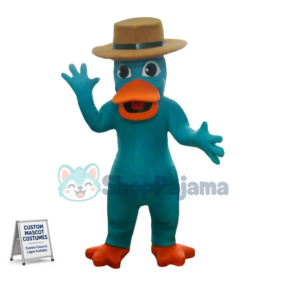 Secret Agent Perry the Platypus Mascot Costume