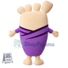 Big Foot With Purple Suit Mascot Costume