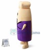 Big Foot With Purple Suit Mascot Costume