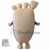 Big Foot With Purple Suit Mascot Costume