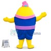 Yellow Cartoon Doctor Egg Mascot Costume