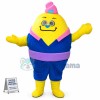 Yellow Cartoon Doctor Egg Mascot Costume