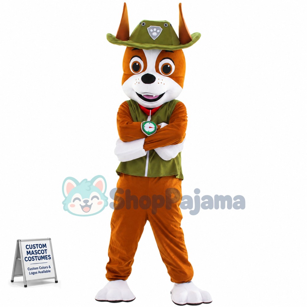 Army Green Paw Patrol Tracker Mascot Costume