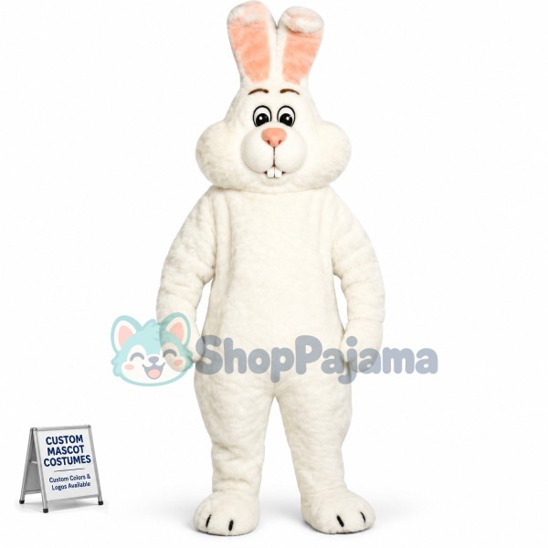 Easter White Rabbit Mascot Costume