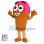Attractive Strawberry Cone Mascot Costume