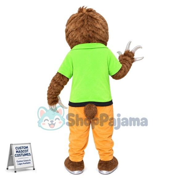 Three-toed Sloth Keeper In Slow Motion Mascot Costume