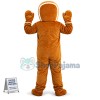Christmas Caramel Gingerbread Man Mascot Costume