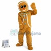 Christmas Caramel Gingerbread Man Mascot Costume