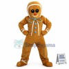 Christmas Caramel Gingerbread Man Mascot Costume