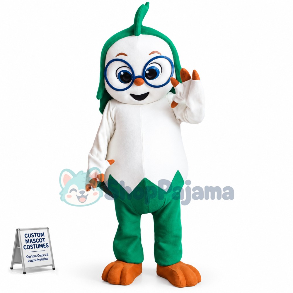 Cabbage Taoist With Glasses Mascot Costume