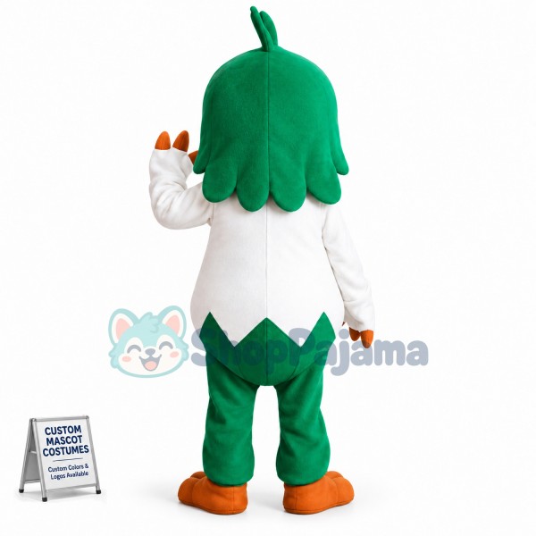 Cabbage Taoist With Glasses Mascot Costume