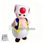 Red Dot Mushroom Man Kinopio Mascot Costume
