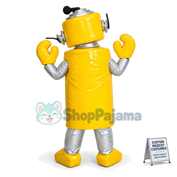 Yellow Robot Plex Yo Gabba Gabba Mascot Costume