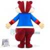 Blue Gown Chipmunk Mascot Costume