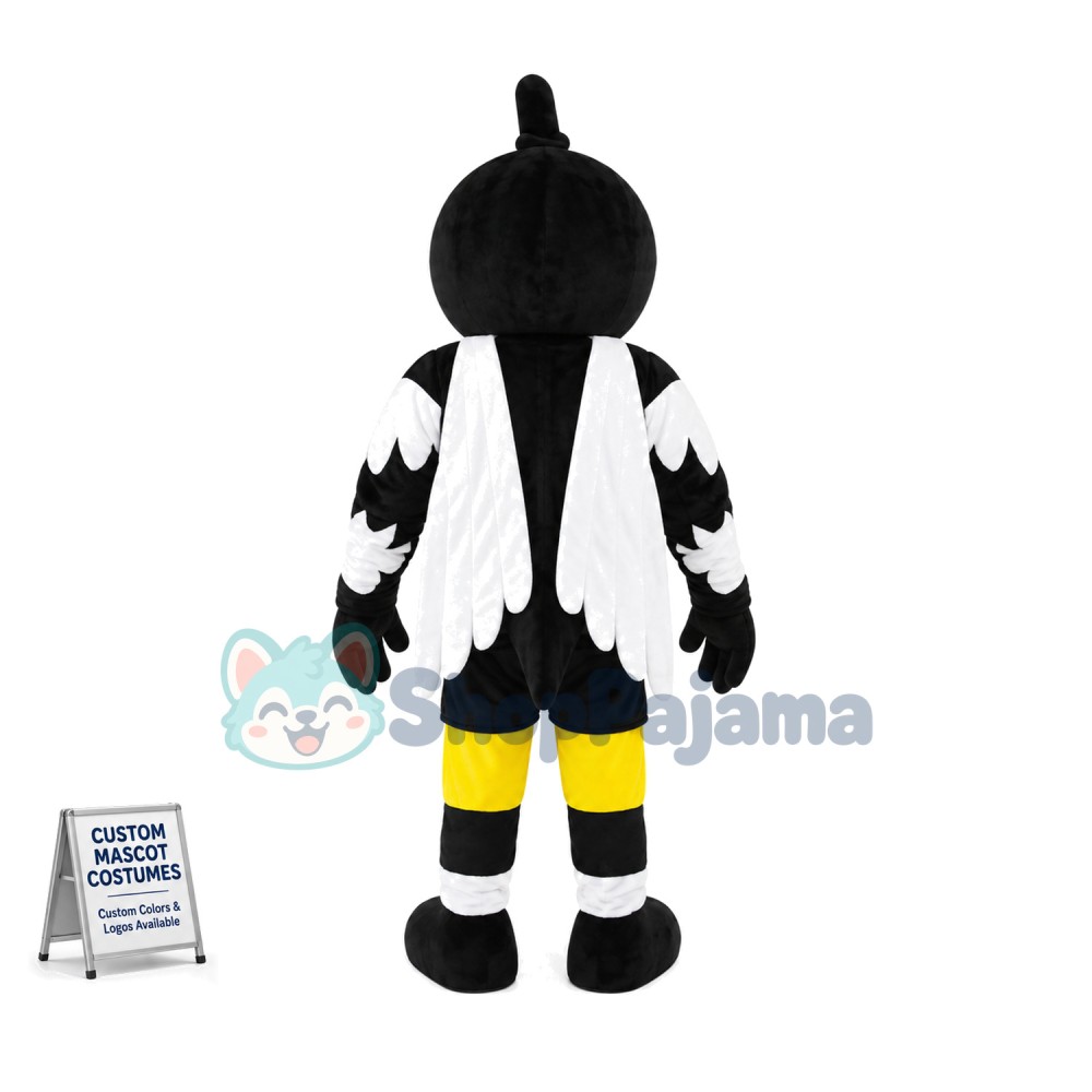 Star Cape Black Woodpecker Mascot Costume