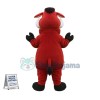 Brown Wild Boar With Fierce Look Mascot Costume