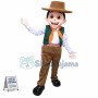 Generous Young Farmer Mascot Costume