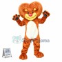 Brilliant Lion With Heart-shaped Mane Mascot Costume