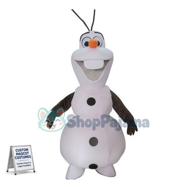 Olaf The Innocent Snowman Mascot Costume