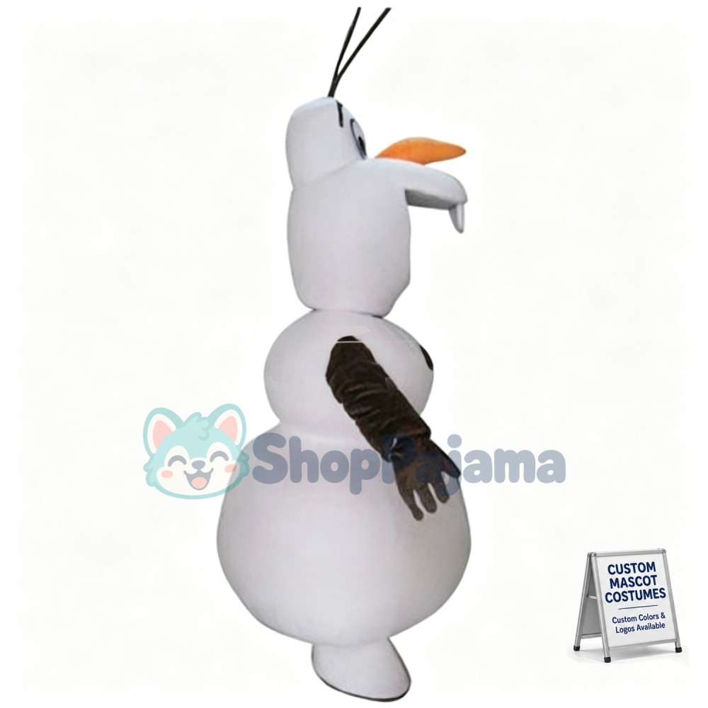 Olaf The Innocent Snowman Mascot Costume