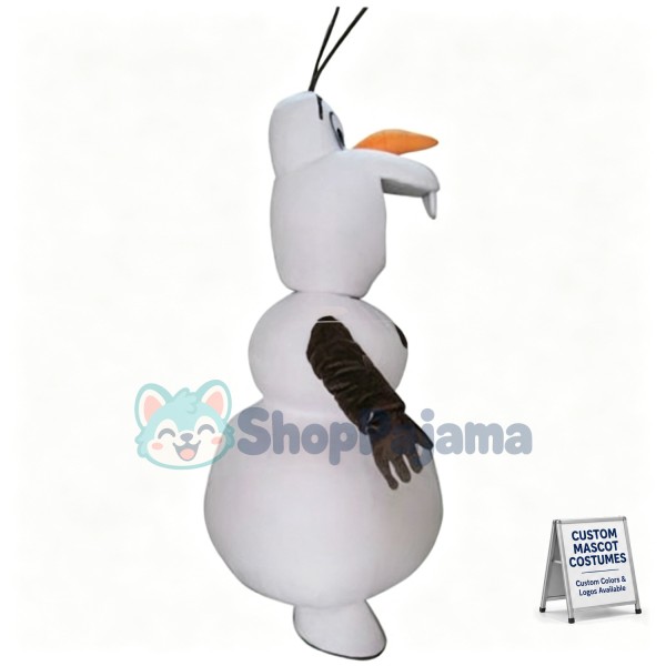 Olaf The Innocent Snowman Mascot Costume