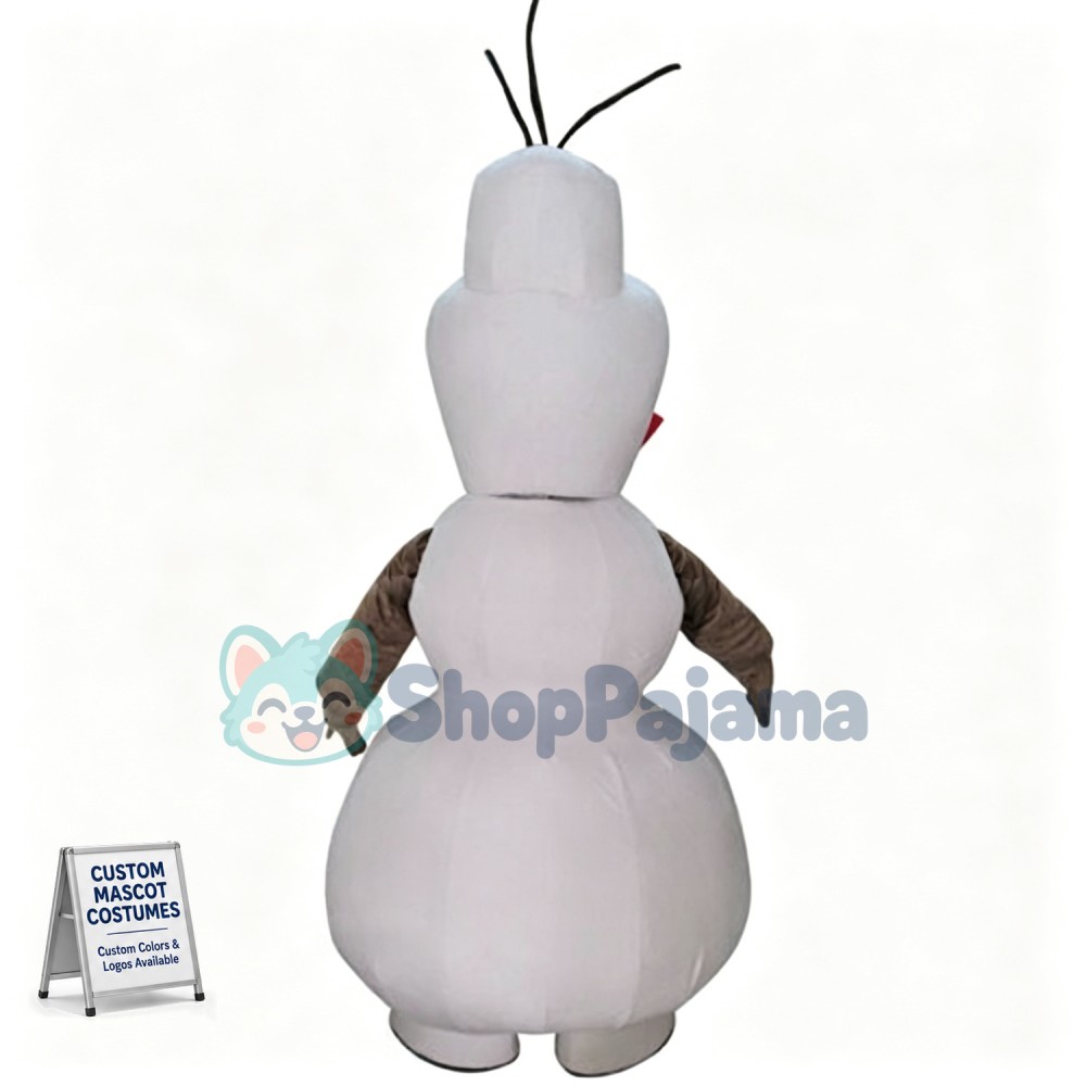 Olaf The Innocent Snowman Mascot Costume