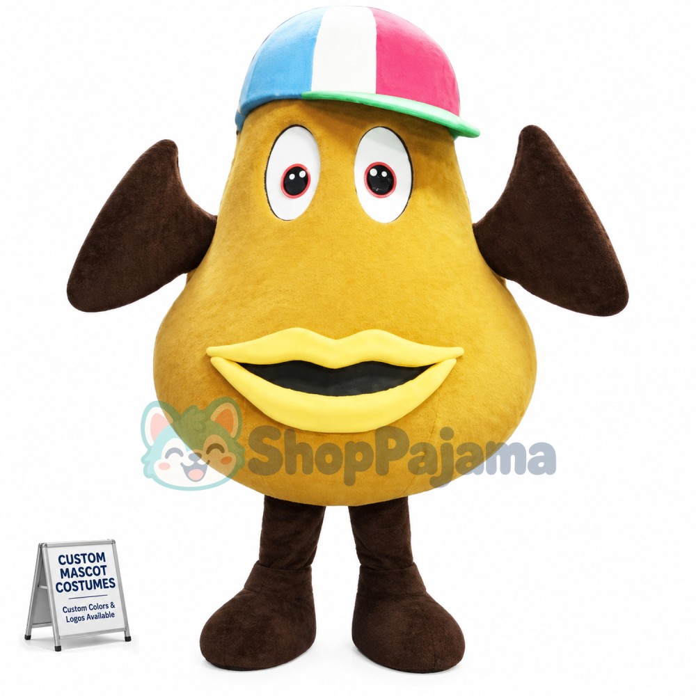 Big Brown Coffee Bean Mascot Costume