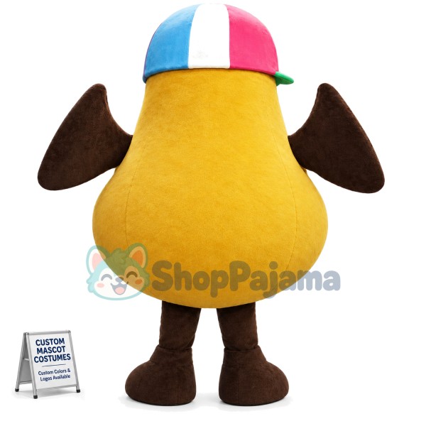 Big Brown Coffee Bean Mascot Costume