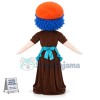 Blue Curly Granny Mascot Costume