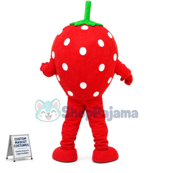 Beard Strawberry Mascot Costume