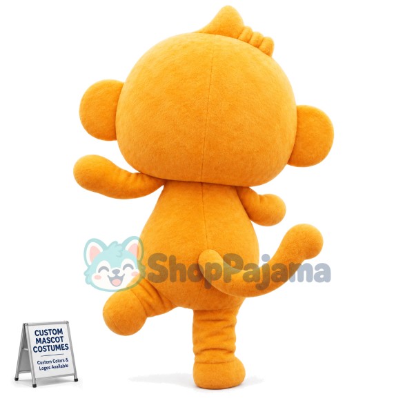 Enjoying Happy Yoyo Monkey Mascot Costume