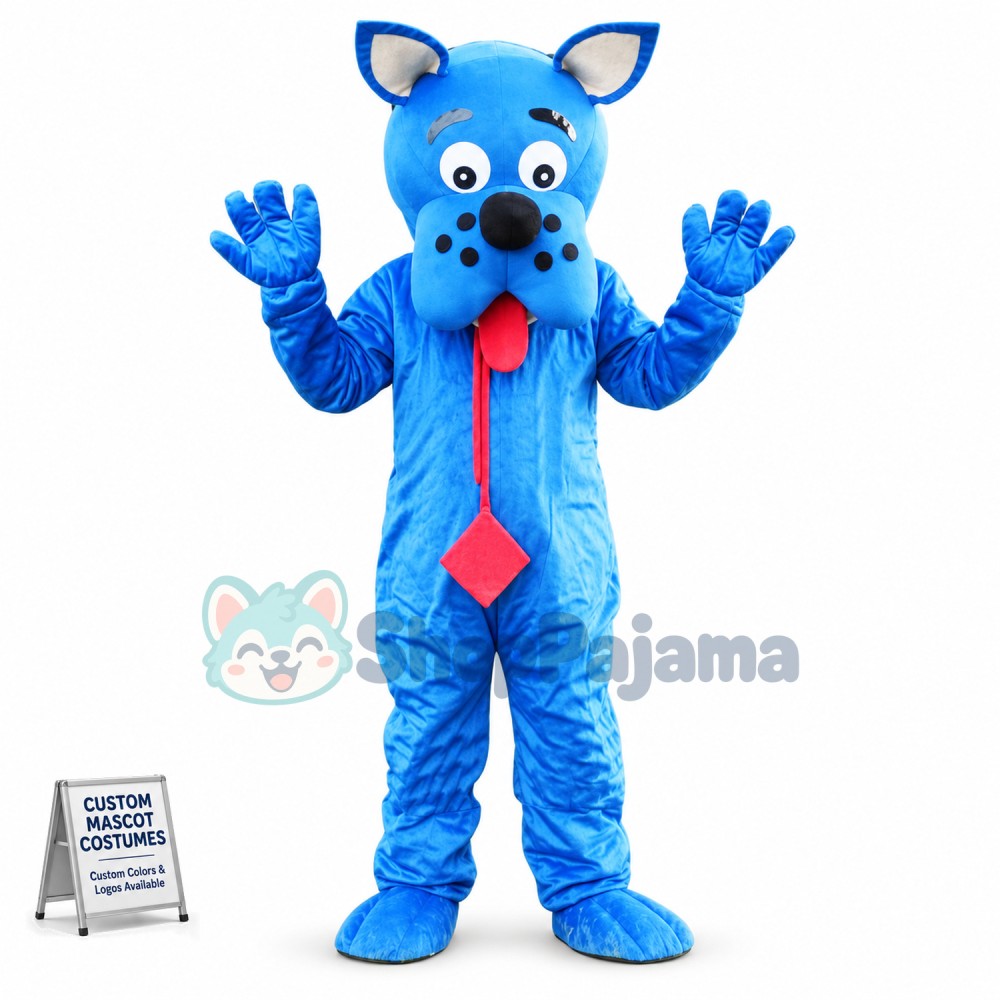 Clever Blue Scooby Doo Mascot Costume