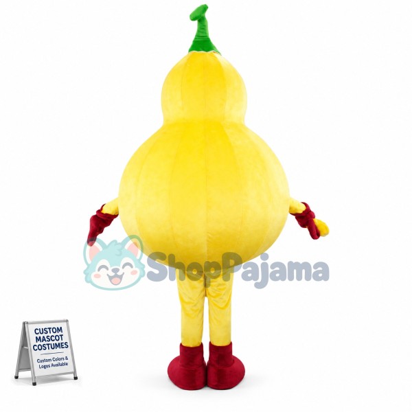 The Vibrant Golden Gourd Mascot Costume