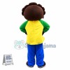 Cheering Curly Black Kid Mascot Costume