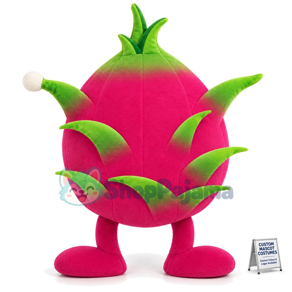 Cartoon Dragon Fruit Mascot Costume