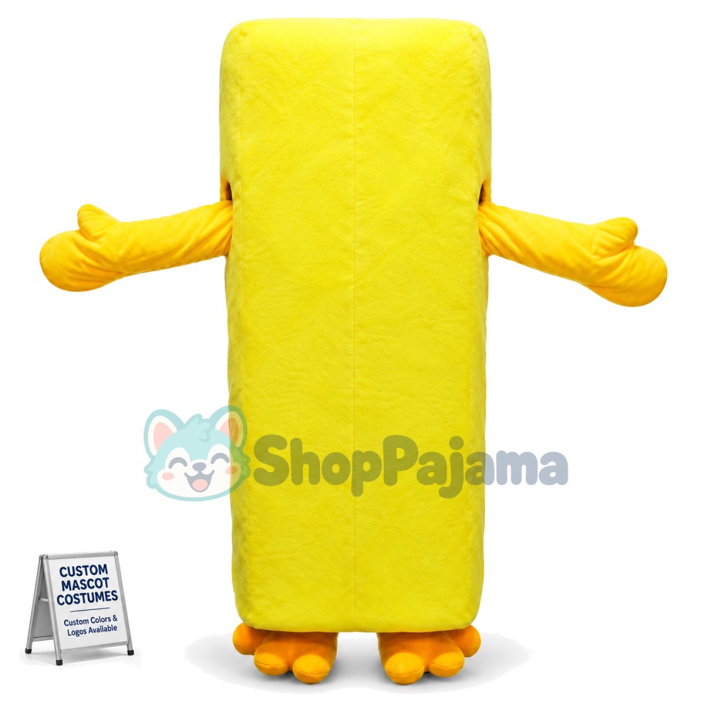 Yellow Air-conditioner Remote Mascot Costume