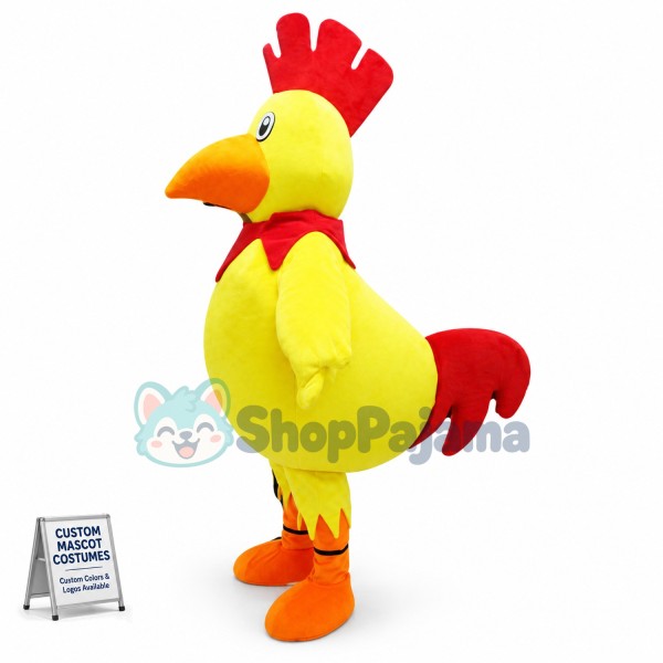 Aggressive Cockfight Mascot Costume