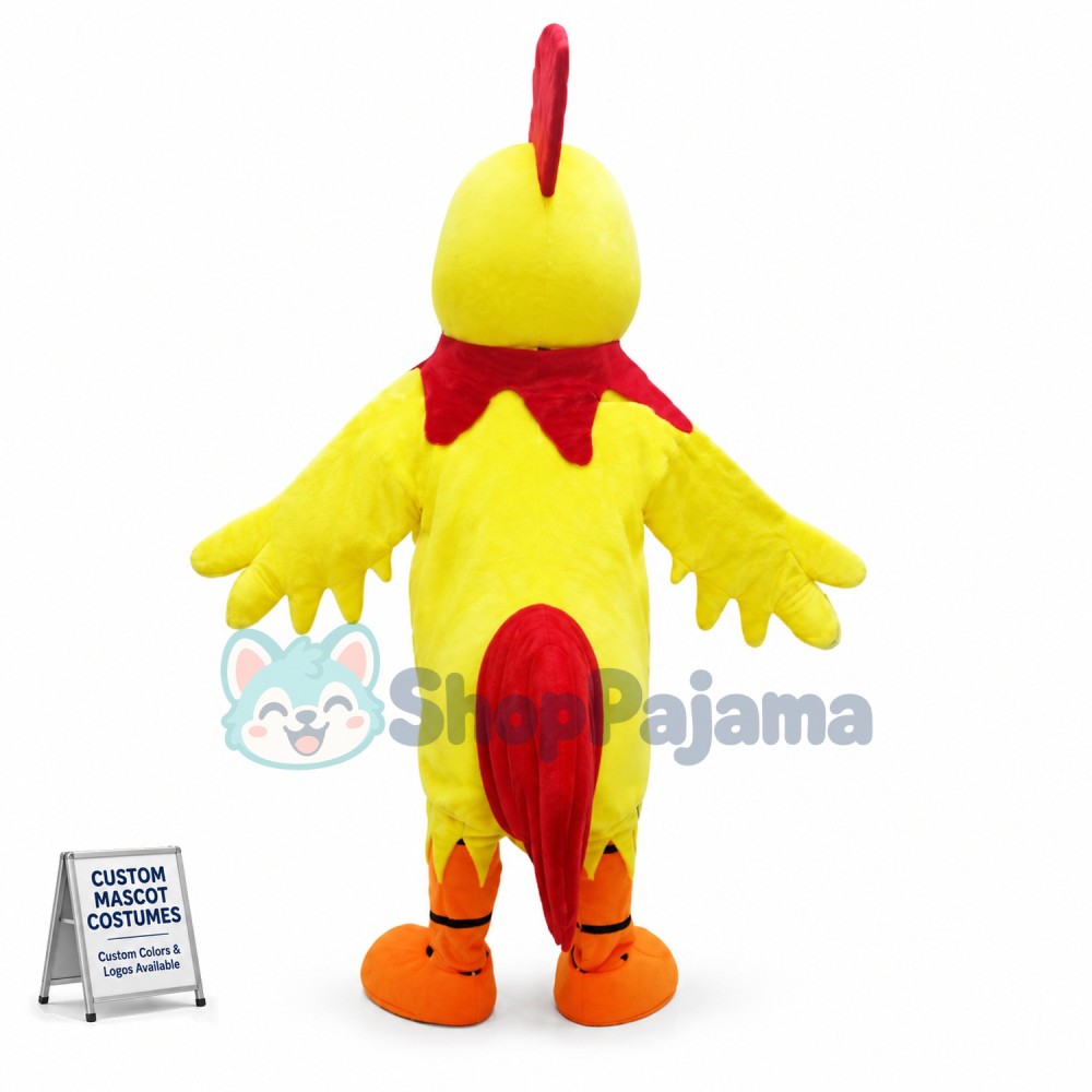 Aggressive Cockfight Mascot Costume